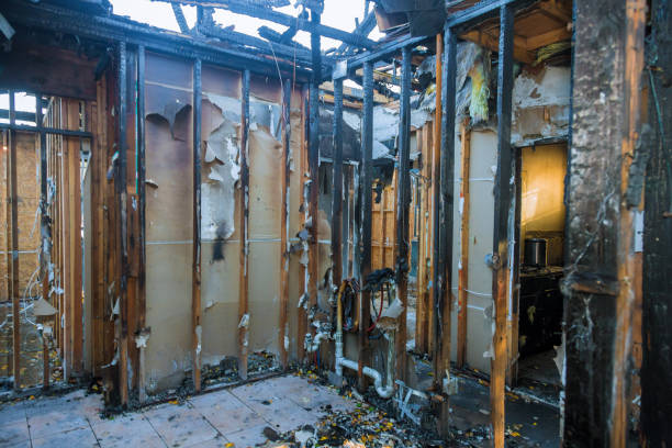 Professional Fire Damage Repair technician working in Winthrop Harbor, IL